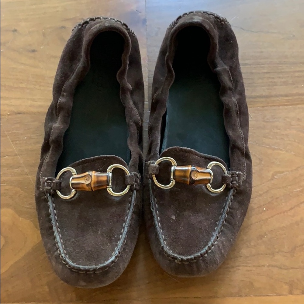 💯 Authentic Suede Gucci Loafers